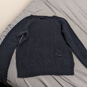 ❤️ Forever 21 F21 Navy Textured Knit Sweater M Medium